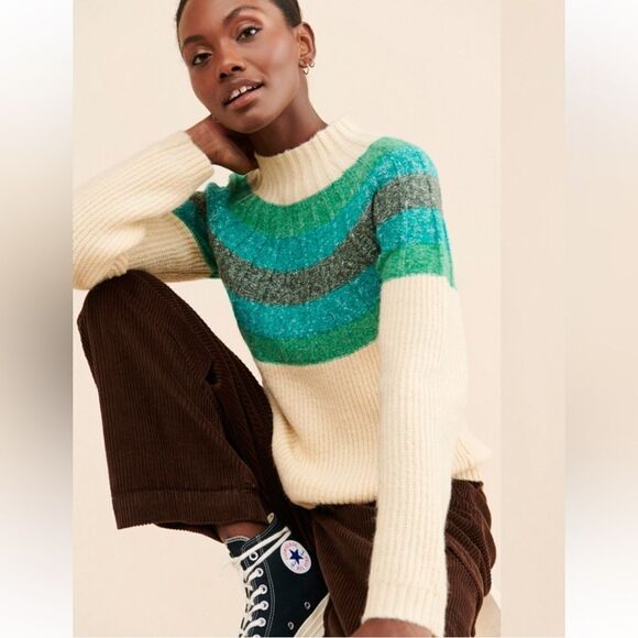 🔥Anthropologie x Greylin Megan Striped Sweater! - Picture 2 of 11